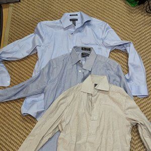 Lot of 3 Dress Shirts - Nordstrom, Eidos, Lands' End